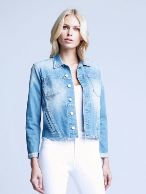 L'agence Janelle Slim Raw Jacket Ashford