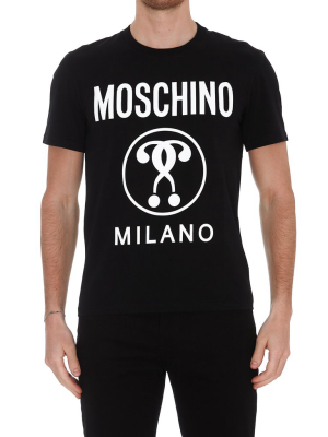 Moschino Double Question Mark Printed T-shirt