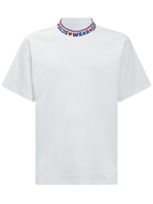 Gcds Logo Collar Crewneck T-shirt