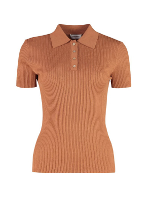 Nanushka Short-sleeved Knitted Polo Shirt