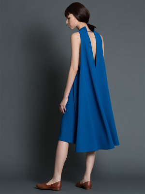 Punica Sleeveless V Back Dress - Blue