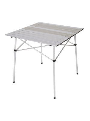 Stansport Aluminum Folding Slat Table 27" X 27"