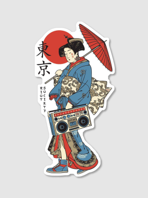 Geisha Kicks Sticker