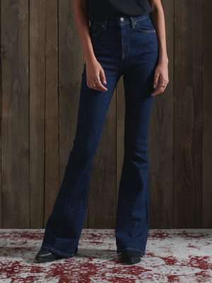 High Rise Skinny Flare Jeans