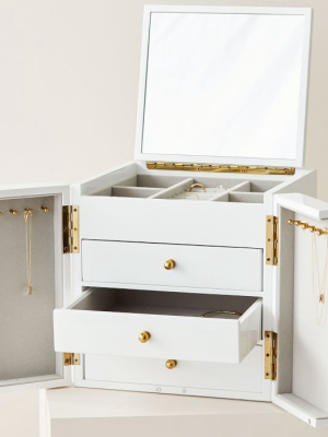 Modern Lacquer Jewelry Box – Cube