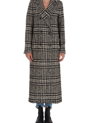 Herno Houndstooth Jacquard Coat