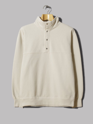 Adsum 3/4 Zip French Terry Popover (beige)