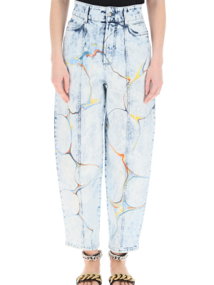 Stella Mccartney Marbled-print Jeans