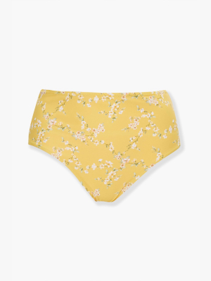 Plus Size Floral Bikini Bottoms