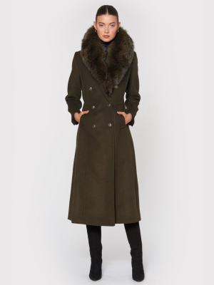 Donna Wool Coat, Olive