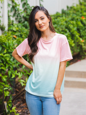 Rainbow Tee - Pink