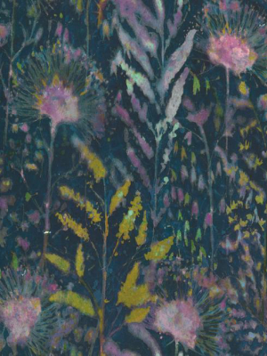 Dandelion Peel & Stick Wallpaper In Teal By Roommates For York Wallcoverings