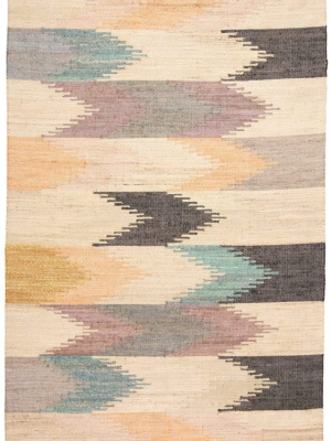 Feizy Savona Ii Pastel Navajo Bohemian Rug - Orange & Turquoise - Available In 5 Sizes