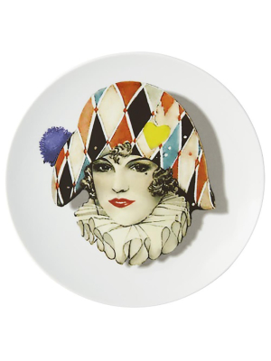 Vista Alegre Love Who You Want Miss Harlequin Dessert Plate By Christian Lacroix