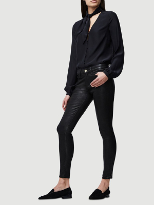 Le Skinny De Jeanne Leather Pant -- Washed Black