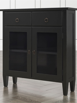 Stretto Bruno Black Entryway Cabinet