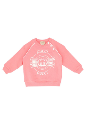 Gucci Kids Logo Disk Print Sweatshirt