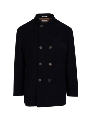 Brunello Cucinelli Double Breasted Peacoat