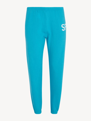 Turquoise Logo Sweatpants