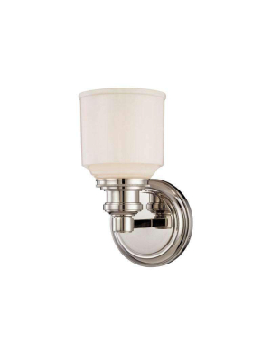 Windham 1 Light Bath Bracket Polished Nickel