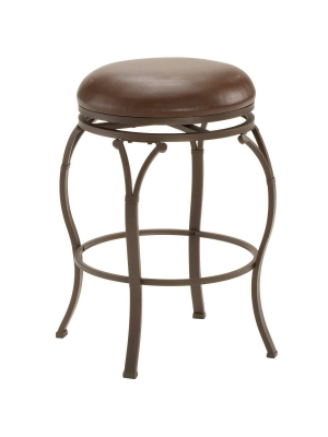 Lakeview Backless Counter Height Barstool Metal Brown - Hillsdale Furniture