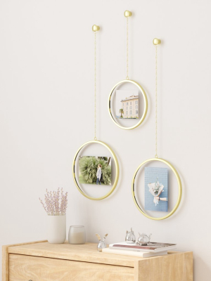 Fotochain Round Picture Frame Set Of 3