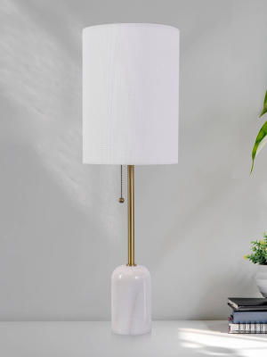 Marble Base Table Lamp (includes Led Light Bulb) Brass - Project 62™