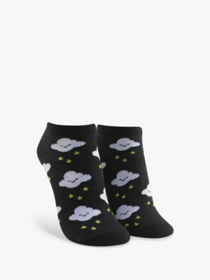 Cloud Print Ankle Socks