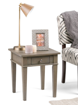 18" Sterling Solid Wood Contemporary End Table - Wyndenhall