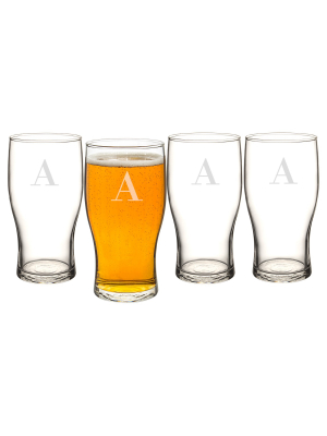 Cathy's Concepts® Personalized Craft Beer Pilsner Glass 19oz - Set Of 4