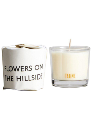 Flowers On The Hillside Votive Candle