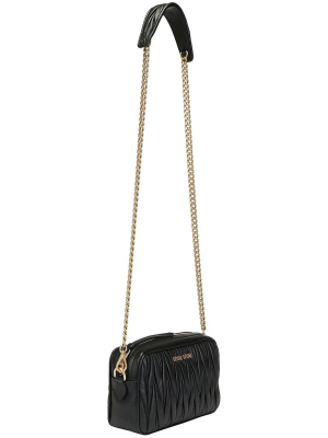 Miu Miu Matelassé Logo Shoulder Bag