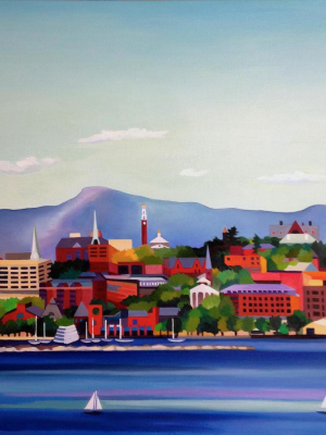 Pickup Only This Is Vermont Print Series 3 - "burlington Summer" 20 X 20