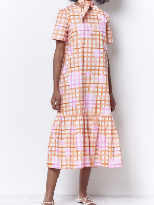 Kora Dress - Plaid Print