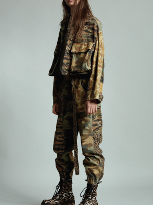 Abu Camo Cropped Jacket