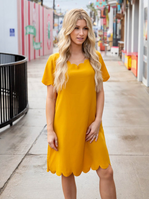 The Shea Dress - Mustard