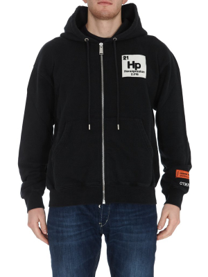 Heron Preston Front-zip Hooded Sweatshirt