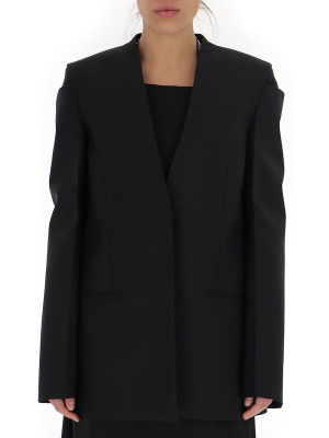 Givenchy Collarless Single-breasted Blazer