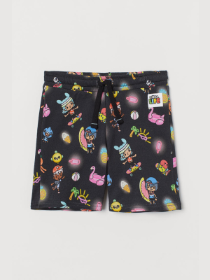 Patterned Sweatshorts