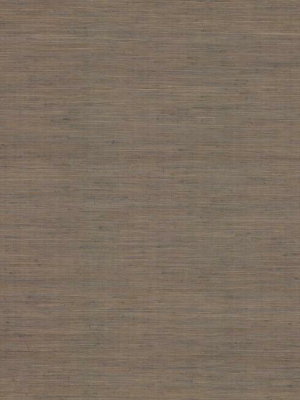 Threaded Jute Wallpaper In Brown From The Traveler Collection By Ronald Redding