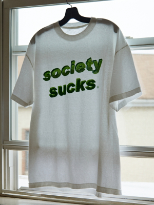 Skim Milk Society Sucks Tee