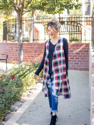 The Briley Vest - Red