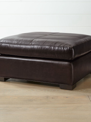 Axis Ii Leather Square Cocktail Ottoman