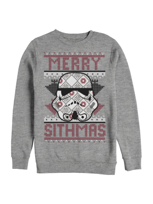 Men's Star Wars Christmas Merry Sithmas Sweatshirt