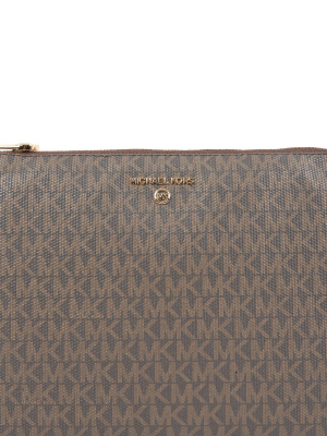 Michael Michael Kors Slater Monogram Large Clutch Bag