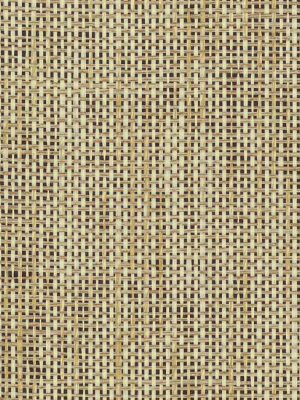 Woven Crosshatch Wallpaper In Tan And Black From The Grasscloth Ii Collection By York Wallcoverings