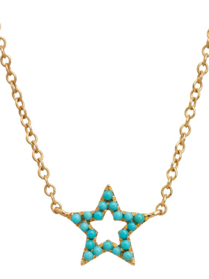 Turquoise Star Charm Necklace