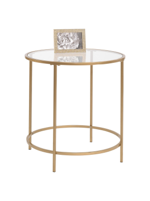 International Lux Side Table - Satin Gold