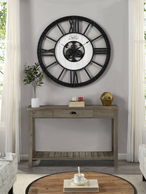 Lowell Large Shiplap Farmhouse Clock - Firstime