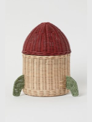 Rocket-shaped Basket With Lid